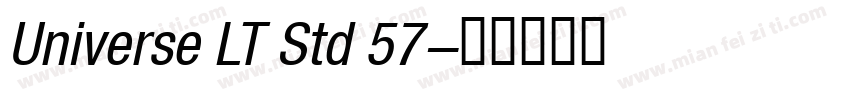 Universe LT Std 57字体转换